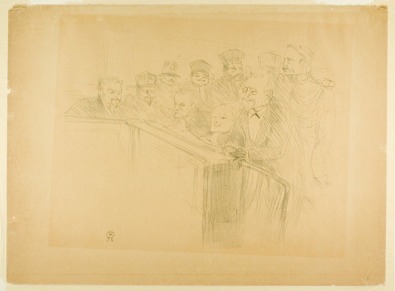 The Arton Trial (första plattan) av Henri de Toulouse-Lautrec