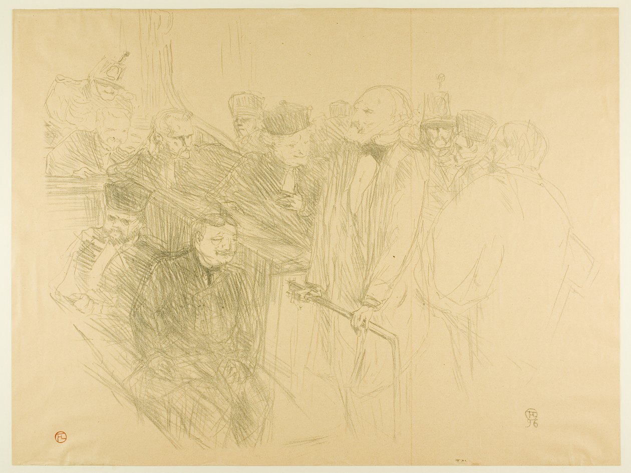 The Arton Trial, Ribot som ger bevis (andra plattan) av Henri de Toulouse-Lautrec