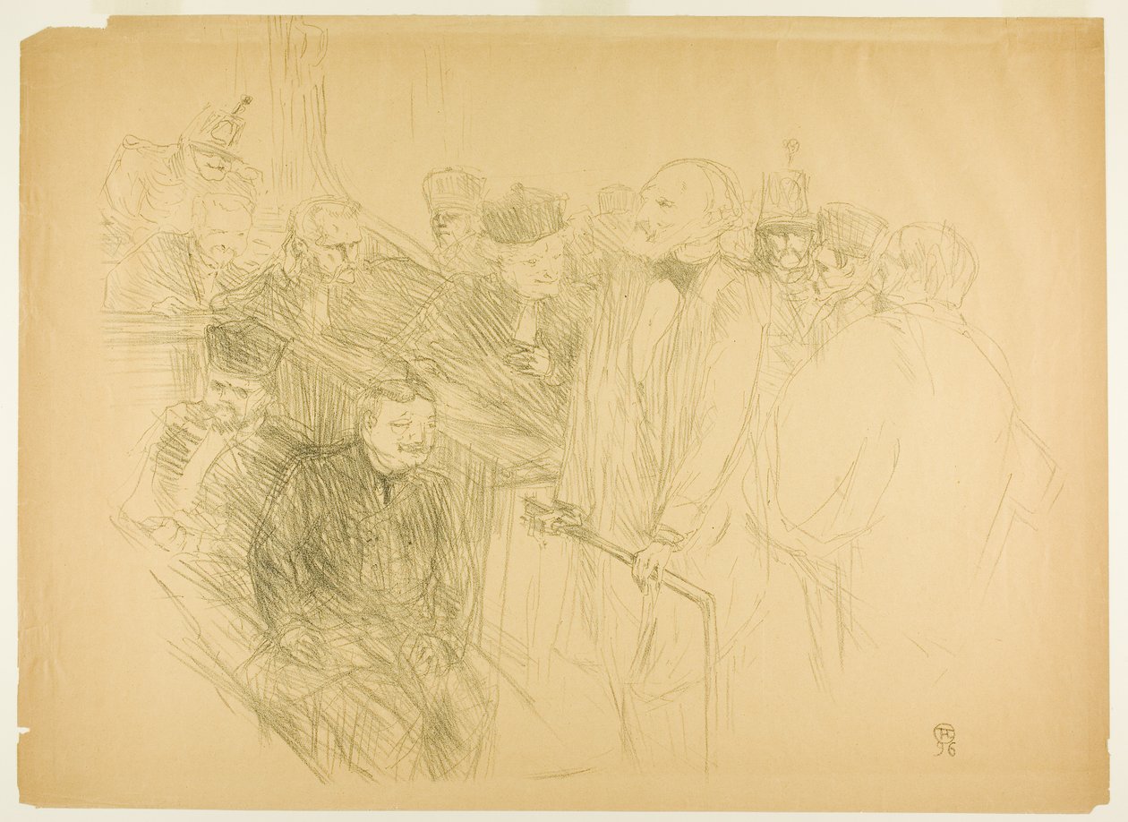 The Arton Trial, Ribot som ger bevis (andra plattan) av Henri de Toulouse-Lautrec