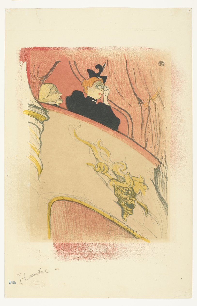 Boxen med den förgyllda masken av Henri de Toulouse Lautrec