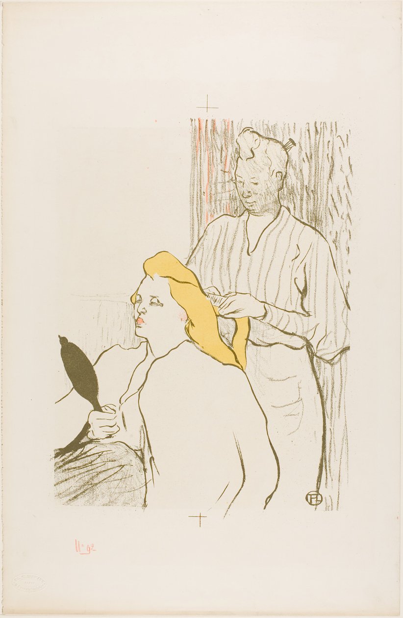 Frisören, Program för Théâtre Libre av Henri de Toulouse-Lautrec