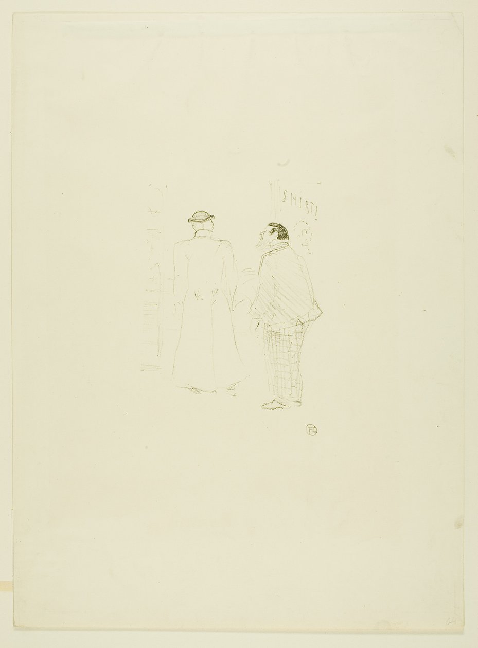 Chefssäljaren på Jourdan and Brown av Henri de Toulouse-Lautrec