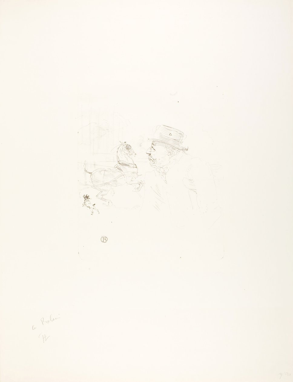 Hästentusiasten av Henri de Toulouse-Lautrec