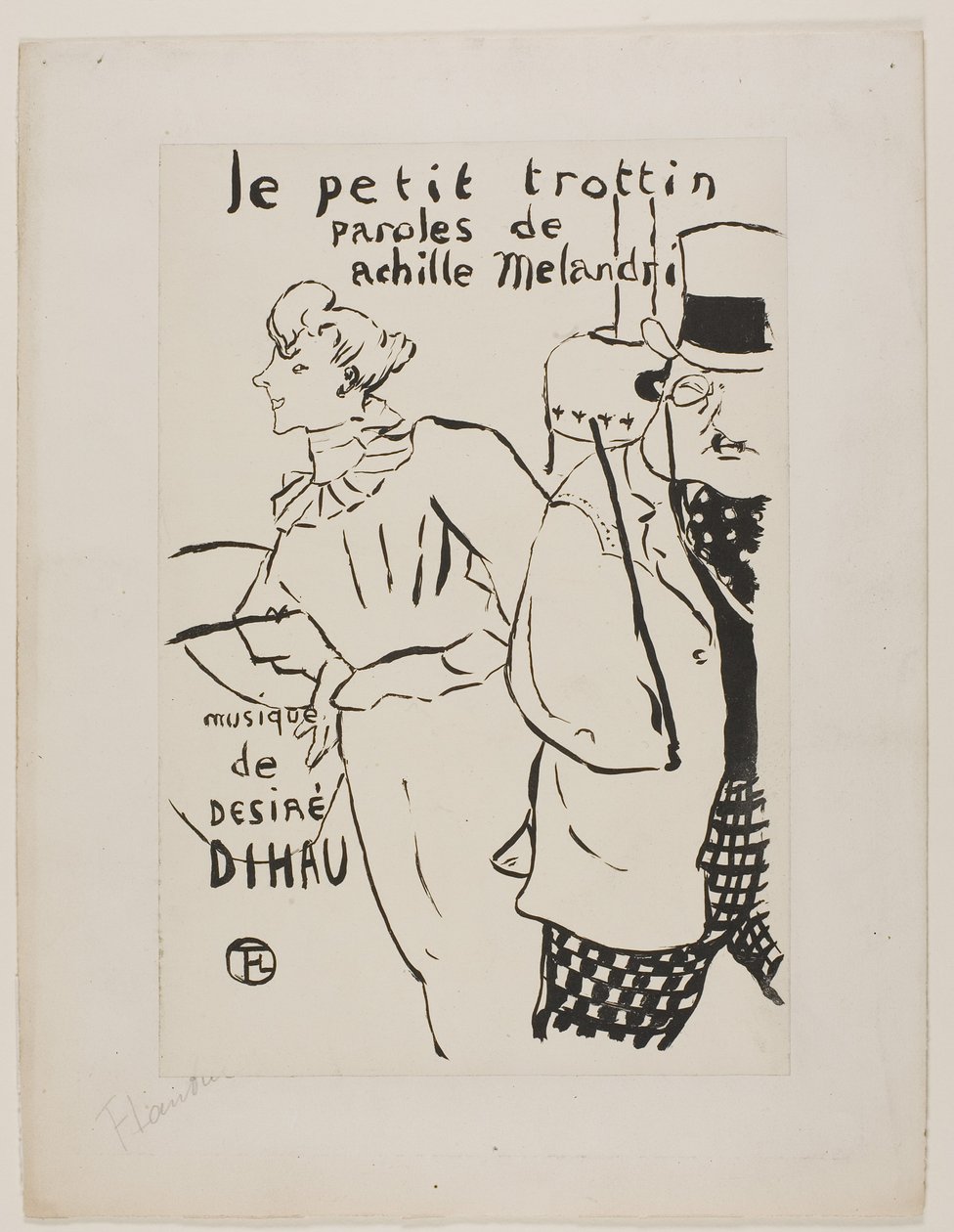 Den lilla ärendeflickan av Henri de Toulouse-Lautrec