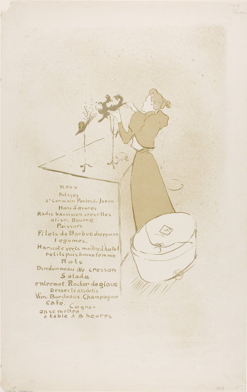The Milliner, Renée Vert av Henri de Toulouse-Lautrec