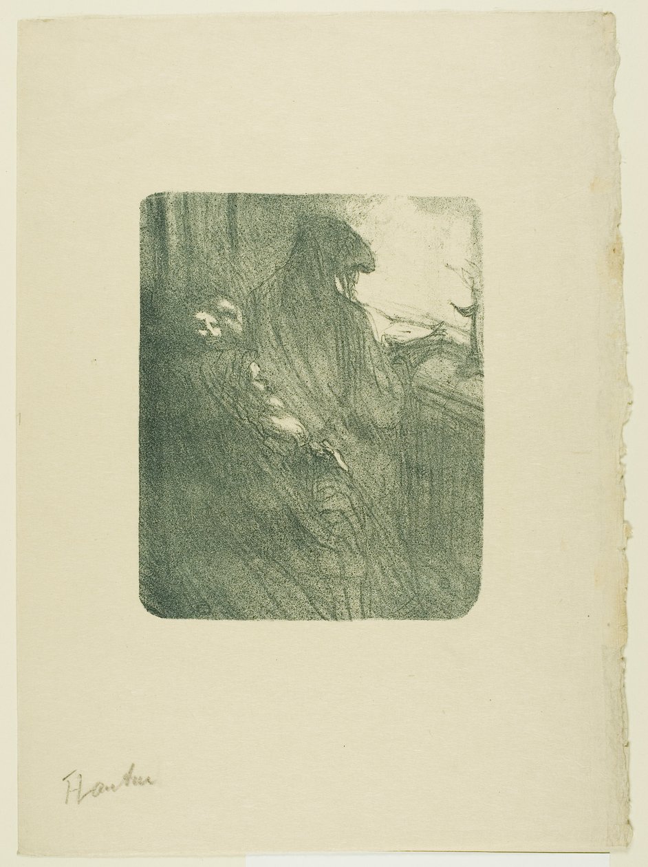De gamla flirtarna, från Melodier av Désiré Dihau av Henri de Toulouse-Lautrec