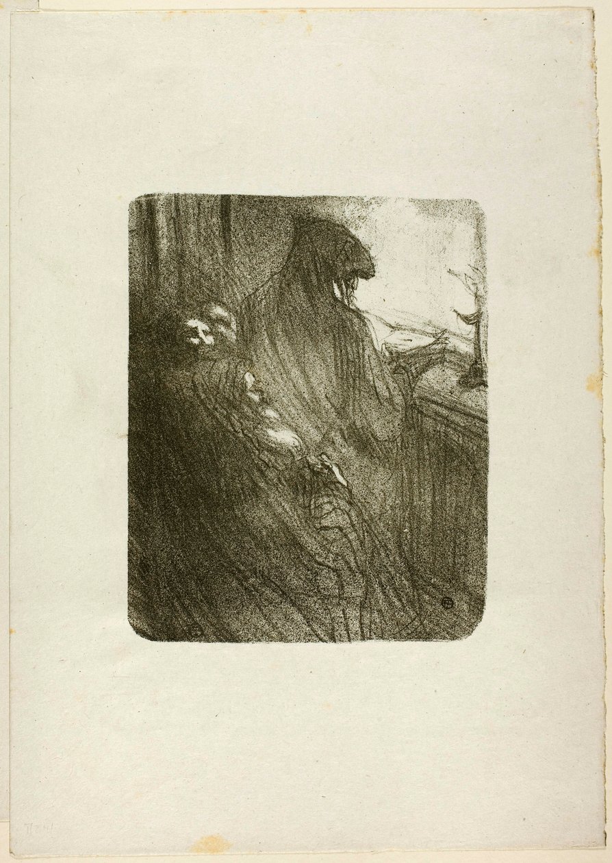 De polska judarnas bön, från Au Pied du Sinaï av Henri de Toulouse-Lautrec