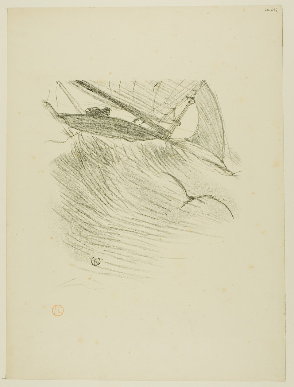 Havssvalorna, från Melodier av Désiré Dihau av Henri de Toulouse-Lautrec