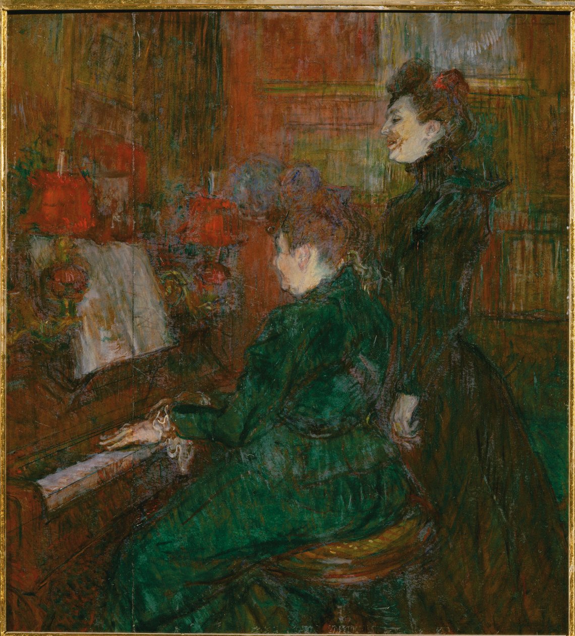 Lektionen i sång av Henri de Toulouse-Lautrec