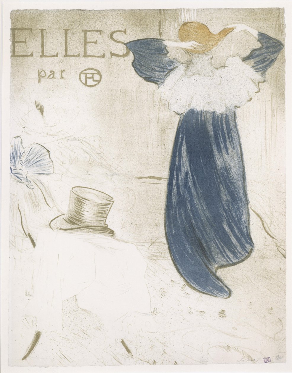 Framsidan till serien ”Elles” av Henri de Toulouse-Lautrec