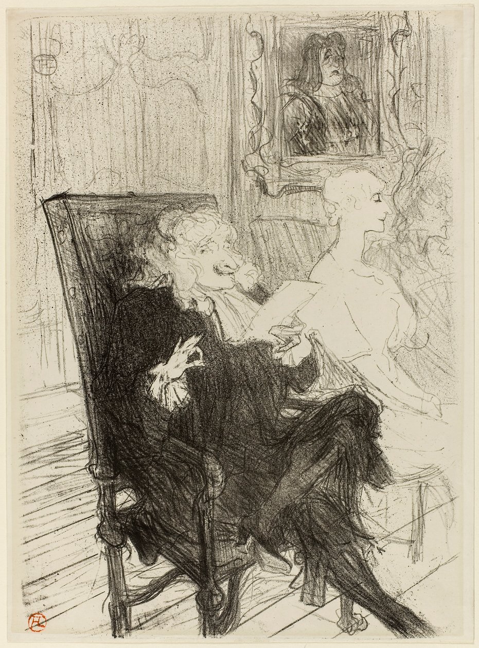 Truffier och Moreno, i Lärda kvinnor av Henri de Toulouse-Lautrec
