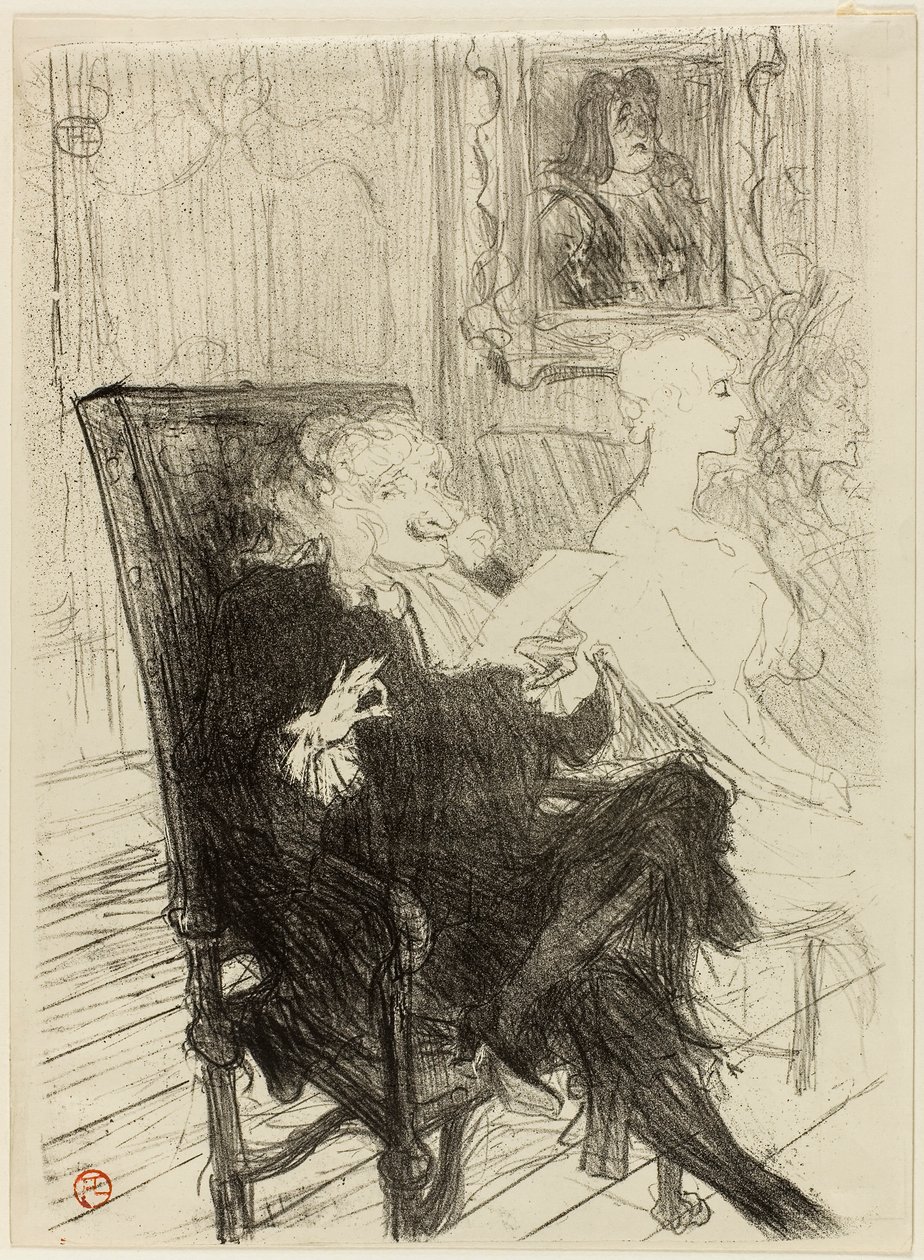 Truffier och Moreno, i Lärda kvinnor av Henri de Toulouse-Lautrec