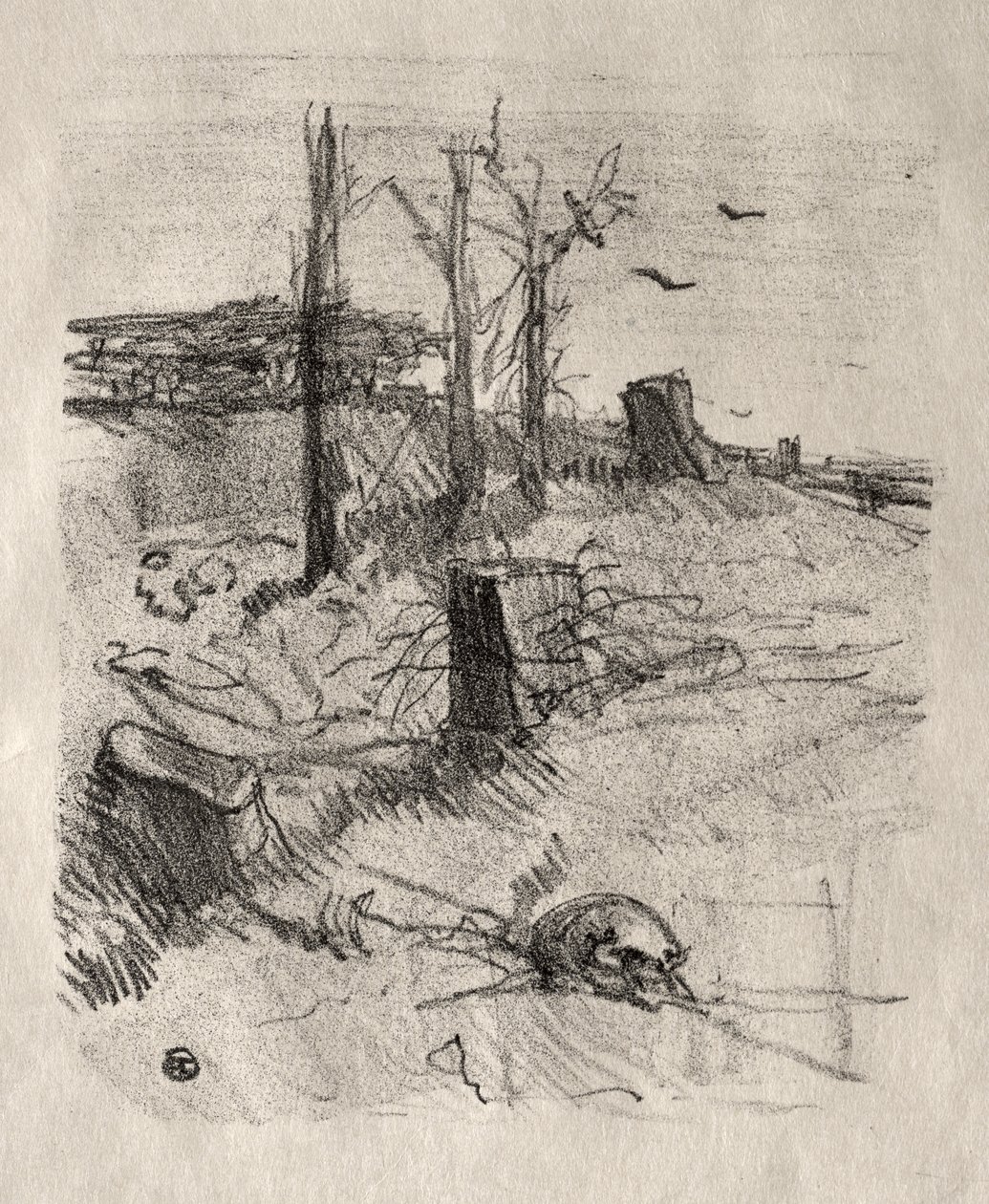 En kyrkogård i Galicien av Henri de Toulouse-Lautrec