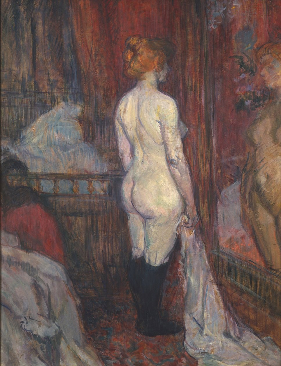 Kvinna framför en spegel av Henri de Toulouse Lautrec