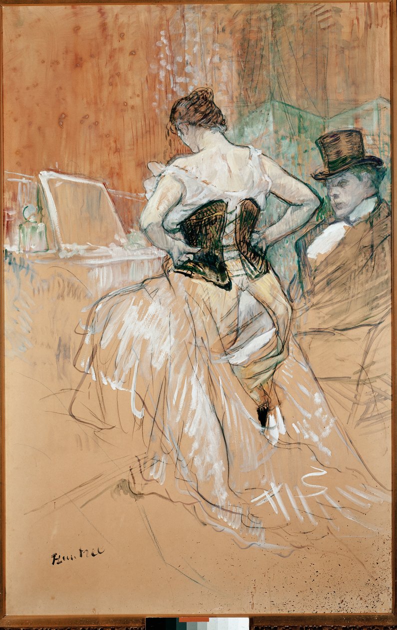 Kvinna i korsett av Henri de Toulouse Lautrec