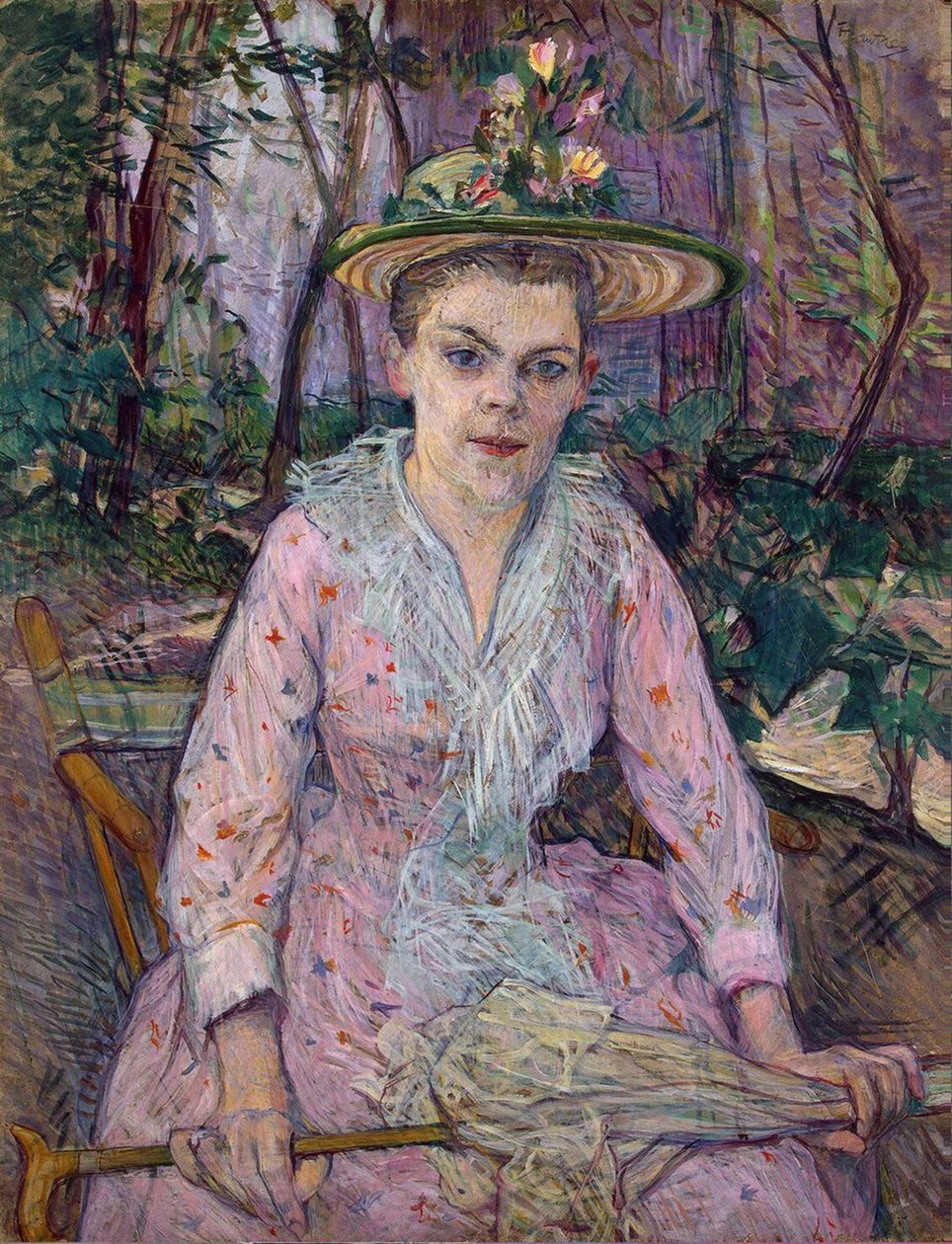 Kvinna med ett paraply av Henri de Toulouse Lautrec