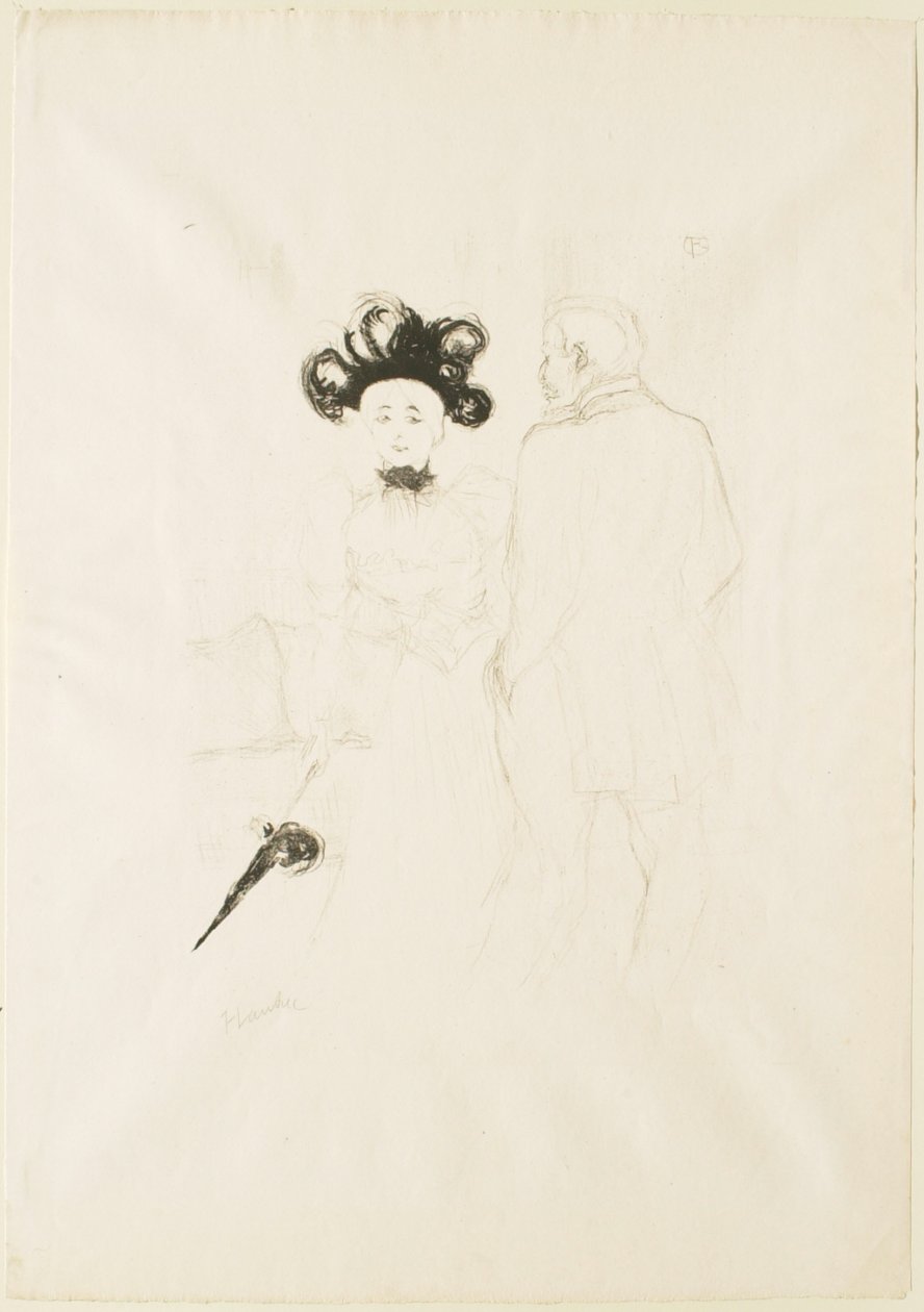Yahne och Antoine i "Den svåra åldern" av Henri de Toulouse-Lautrec
