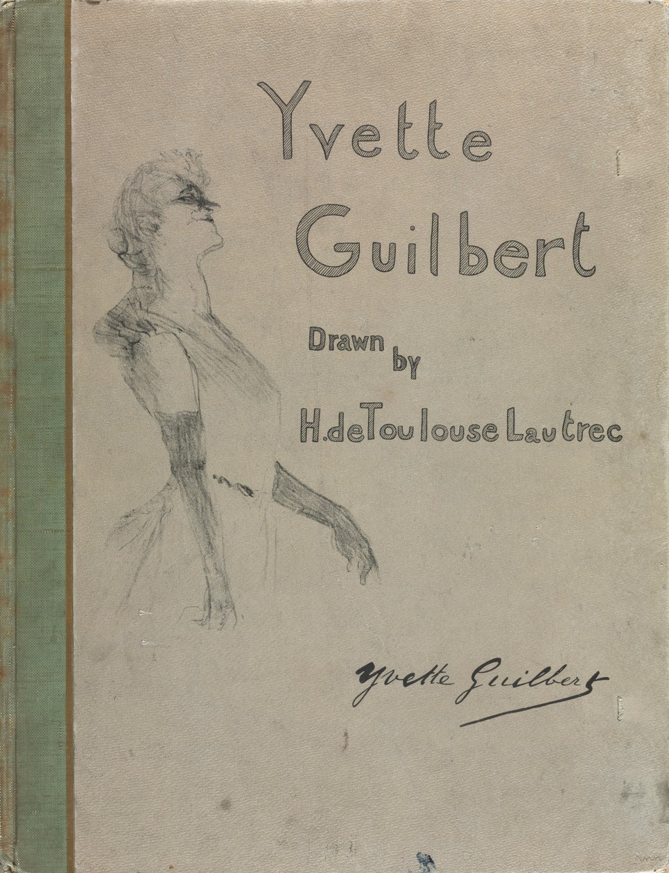 Yvette Guilbert-Engelska serien av Henri de Toulouse-Lautrec