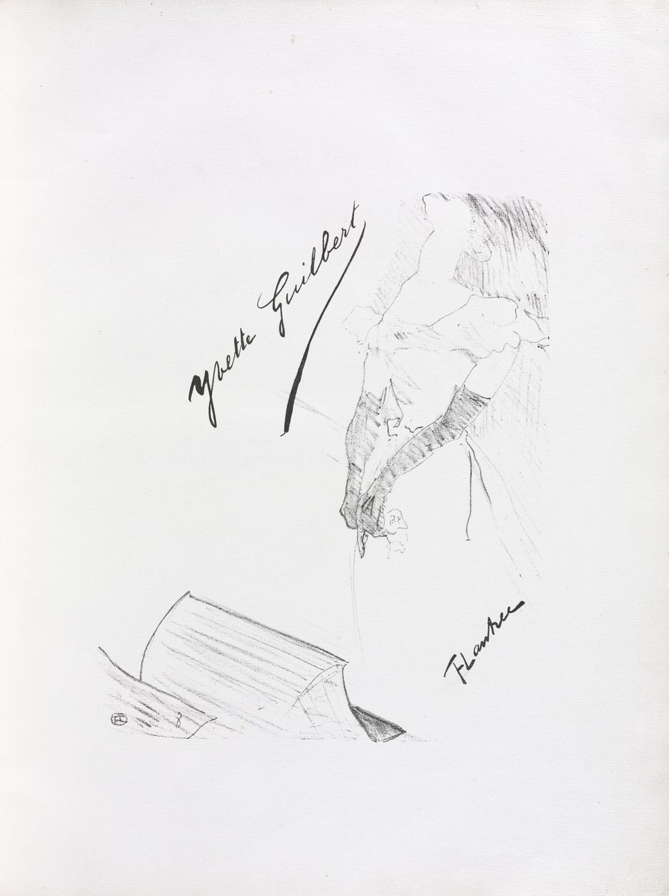 Yvette Guilbert-English Series: Frontispice av Henri de Toulouse-Lautrec