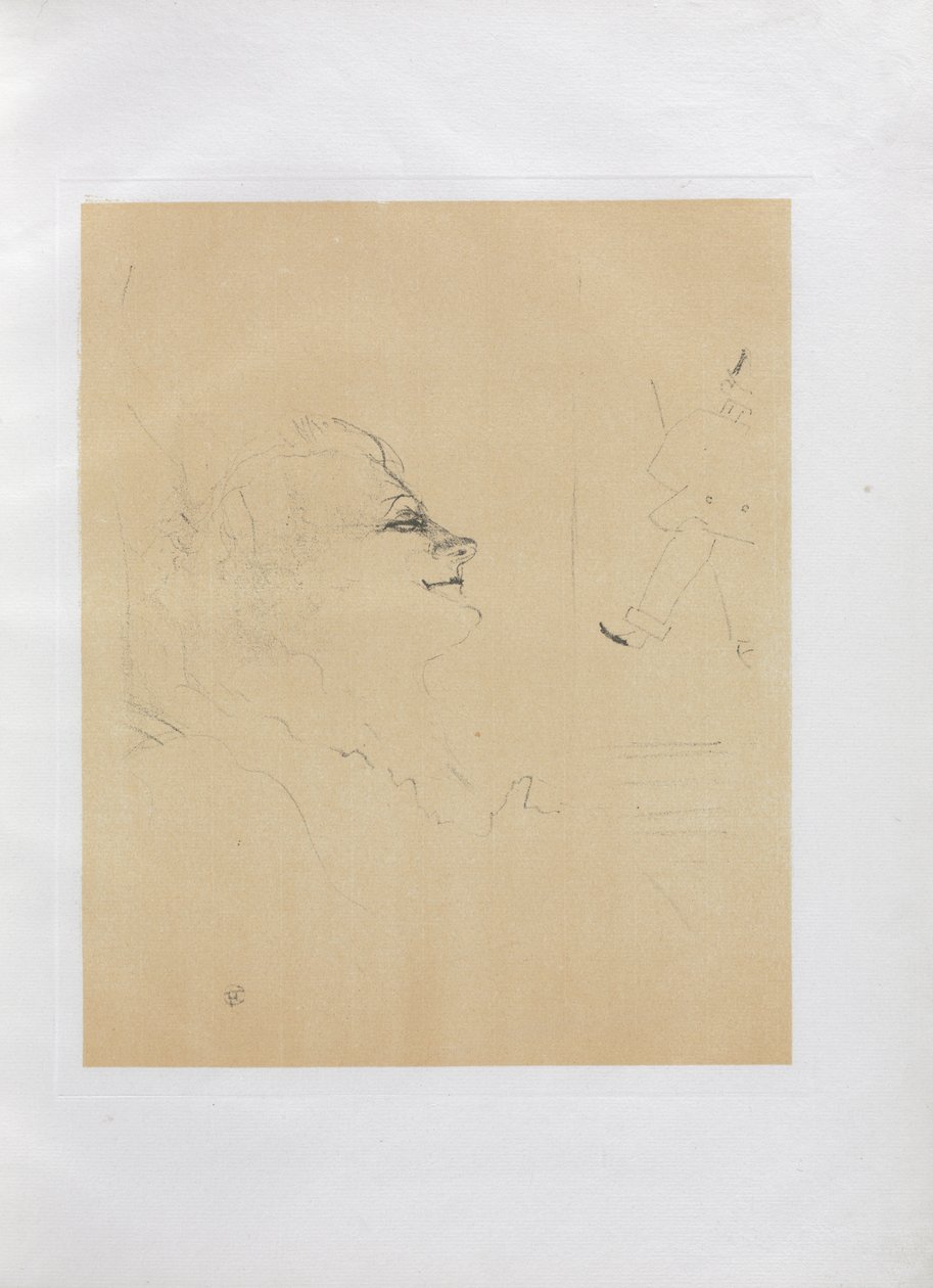 Yvette Guilbert-engelsk serie: Pessima av Henri de Toulouse-Lautrec