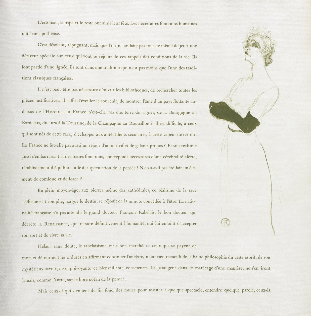 Yvette Guilbert-French Series: Nr 10 av Henri de Toulouse-Lautrec