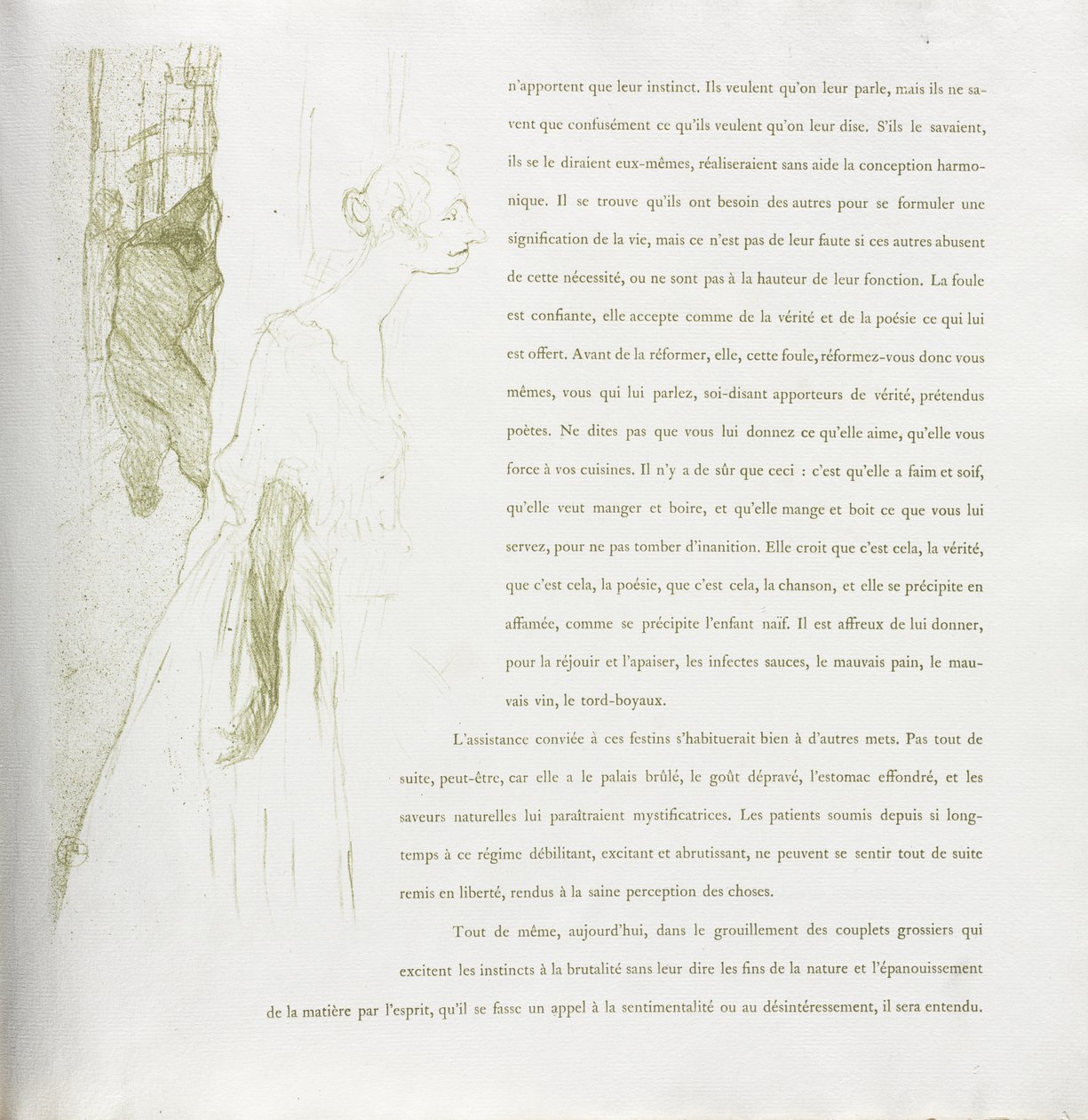 Yvette Guilbert-French Series: Nr 11 av Henri de Toulouse-Lautrec