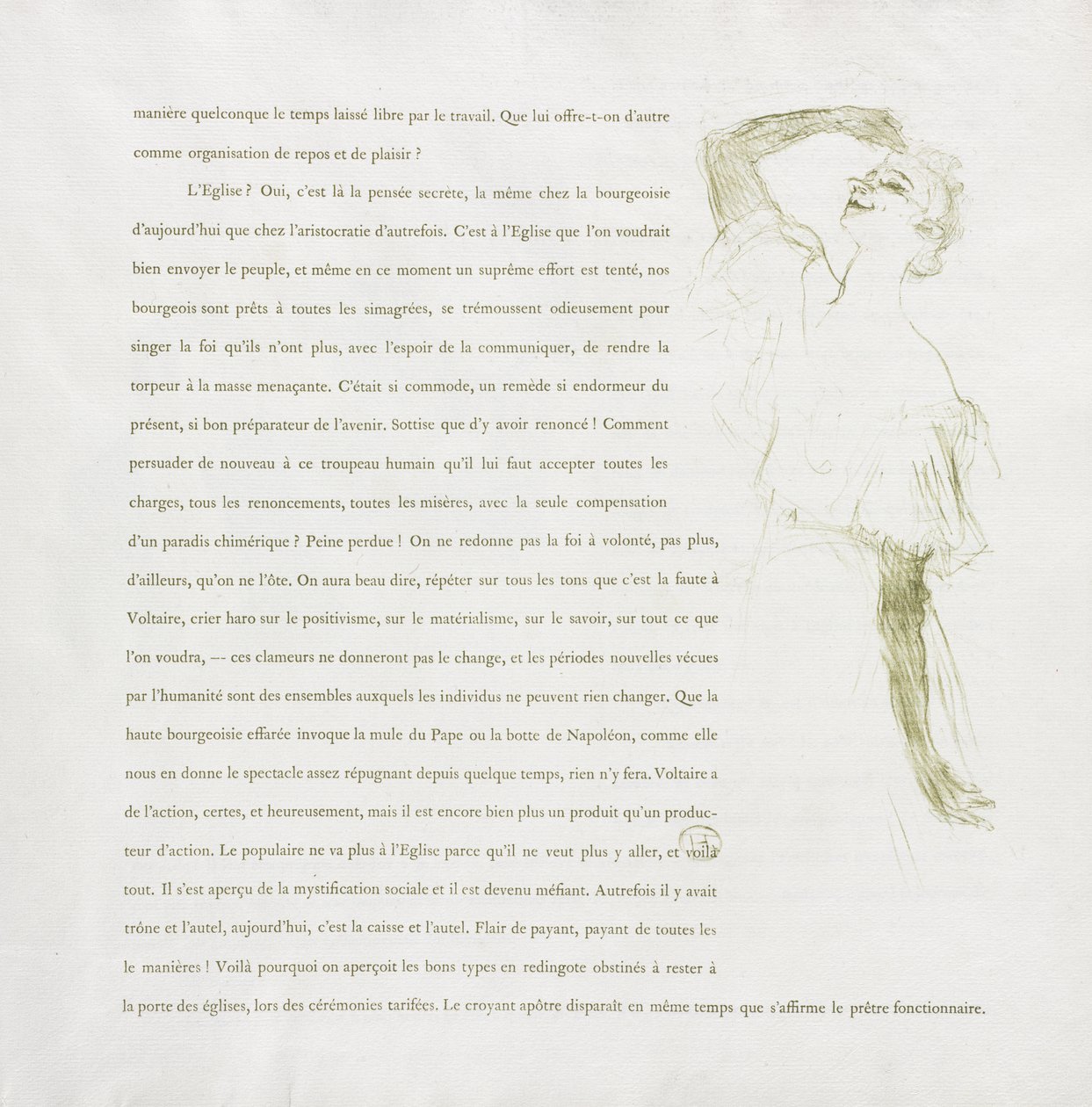 Yvette Guilbert-French Series: Nr 7 av Henri de Toulouse-Lautrec