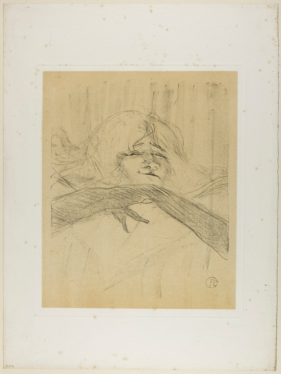 Yvette Guilbert - "Linger, Longer, Loo", från Yvette Guilbert av Henri de Toulouse-Lautrec