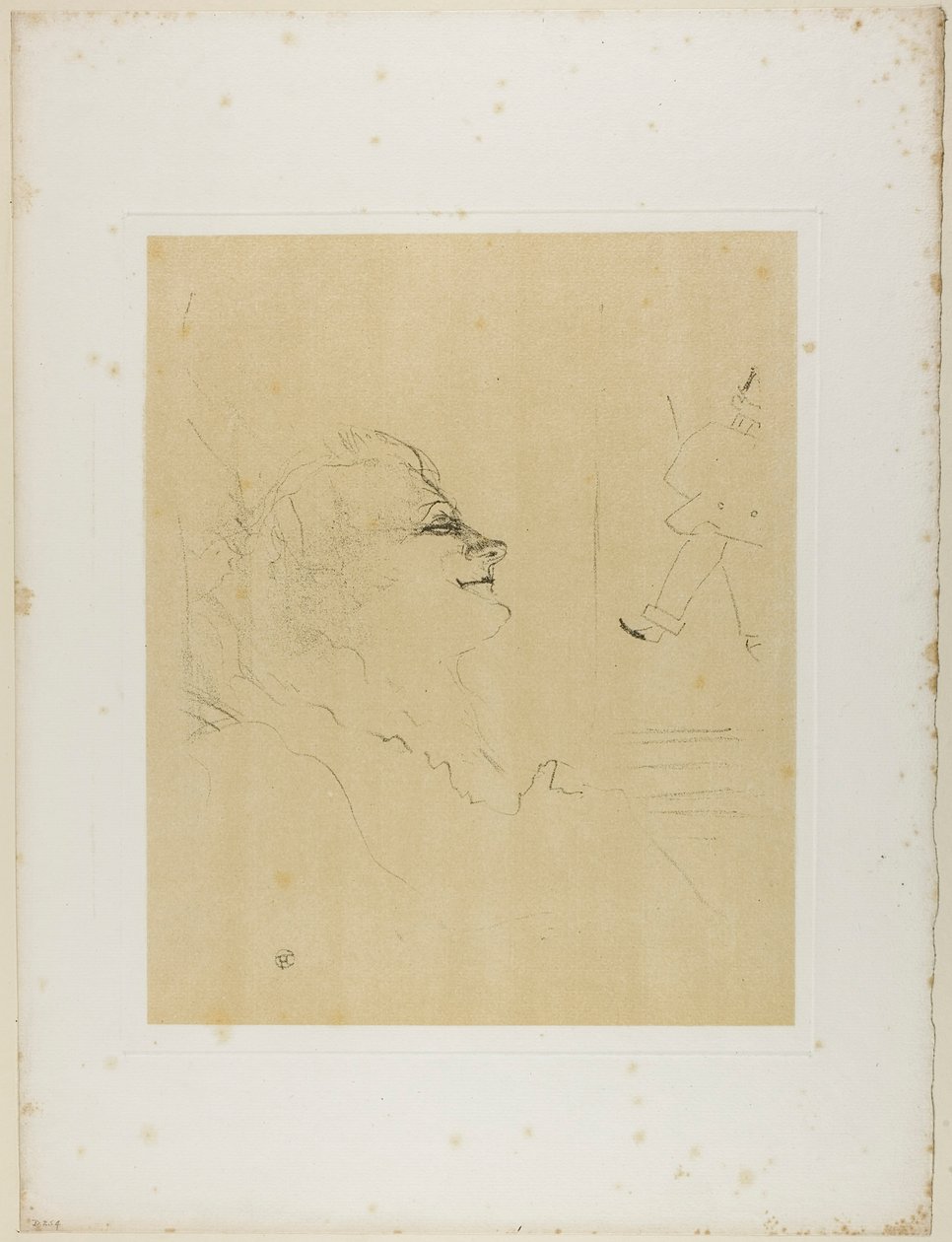 Yvette Guilbert—Pessima, från Yvette Guilbert av Henri de Toulouse-Lautrec