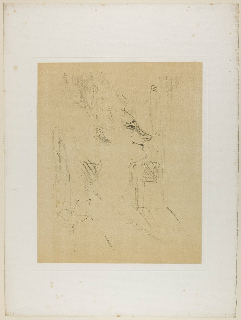 Yvette Guilbert—Soularde, från Yvette Guilbert av Henri de Toulouse-Lautrec