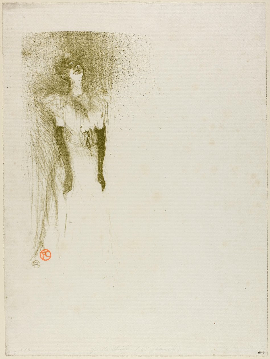 Yvette Guilbert av Henri de Toulouse-Lautrec