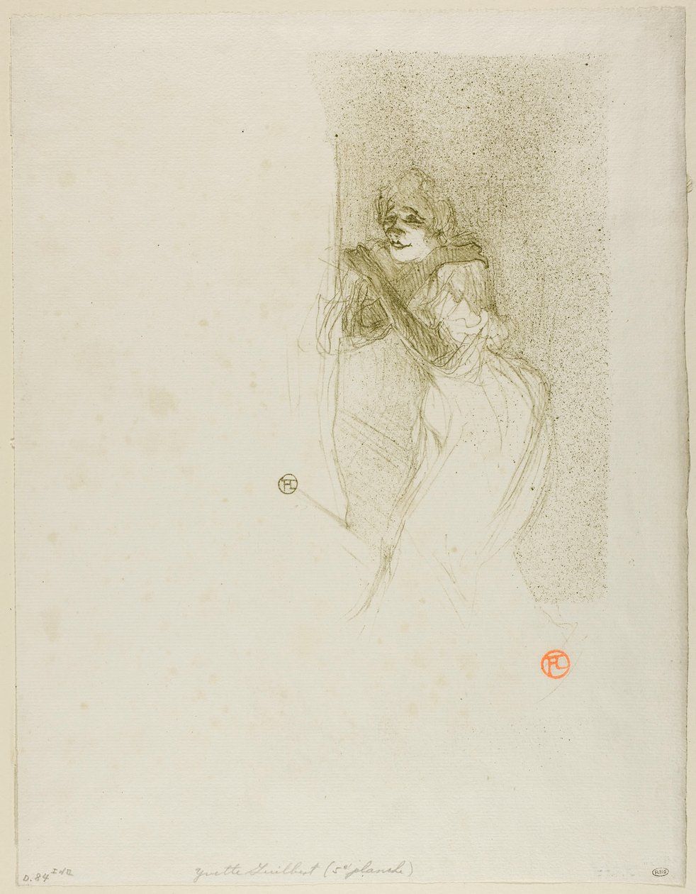 Yvette Guilbert av Henri de Toulouse-Lautrec