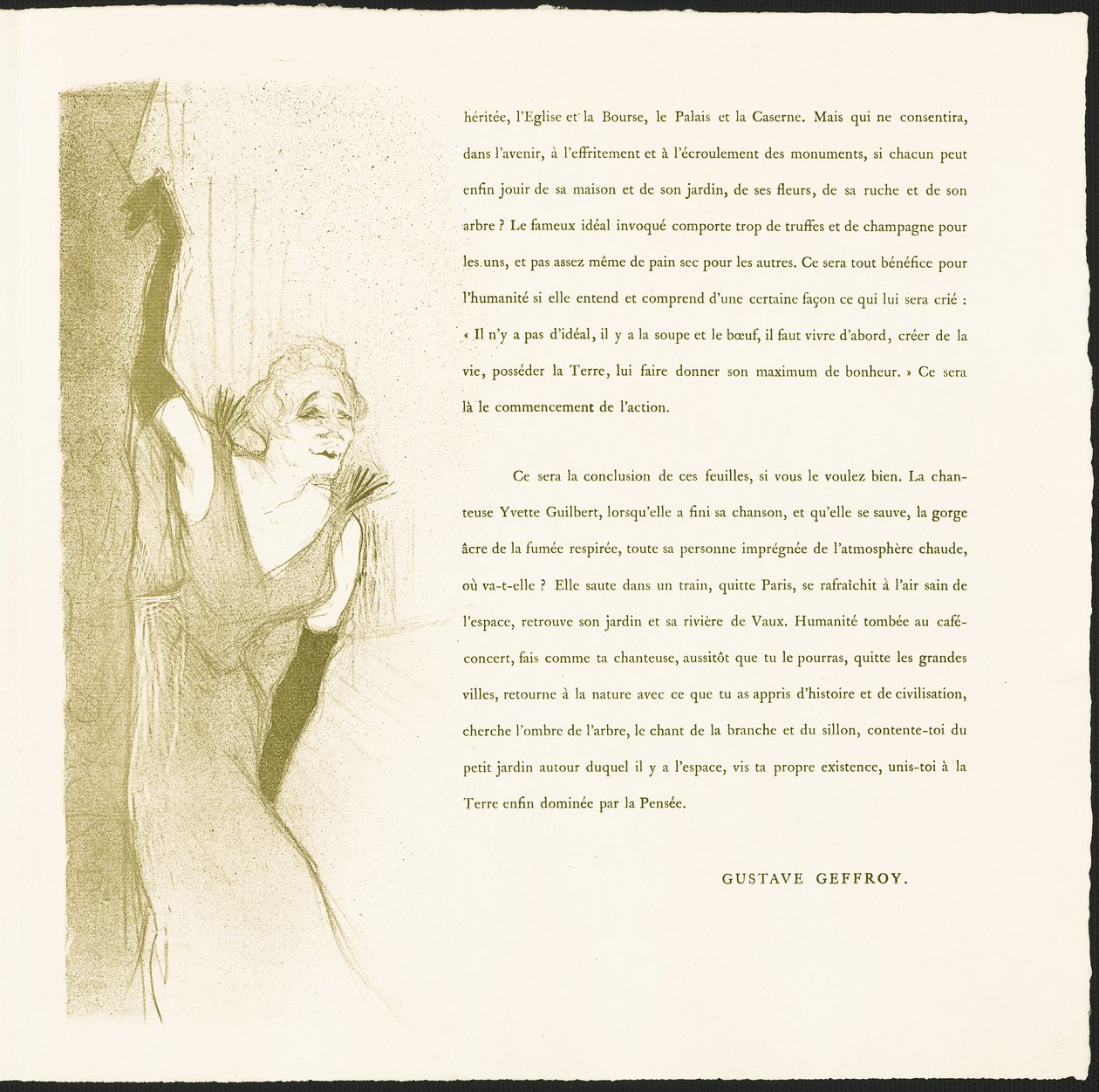 Yvette Guilbert av Henri de Toulouse-Lautrec