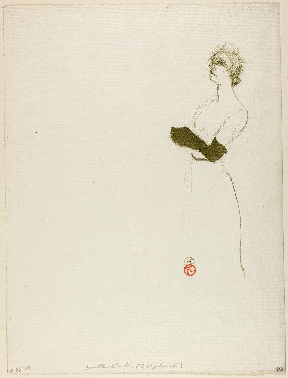 Yvette Guilbert av Henri de Toulouse-Lautrec