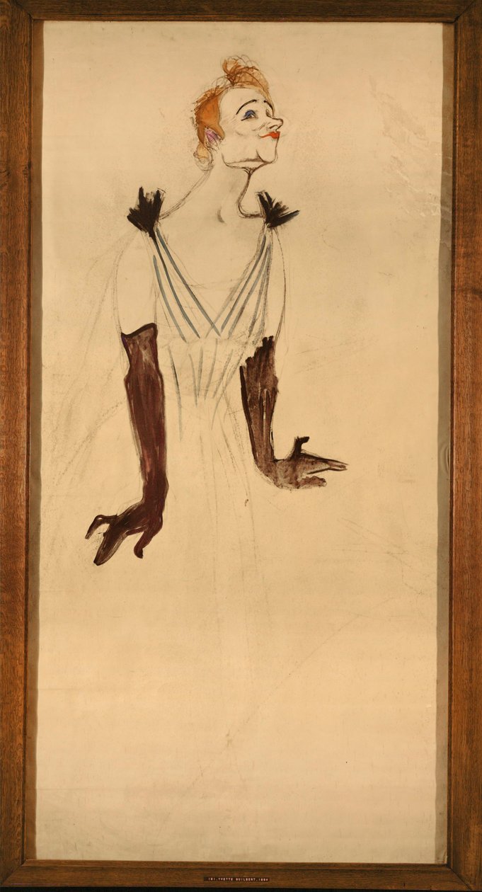 "Yvette Guilbert av Henri de Toulouse-Lautrec