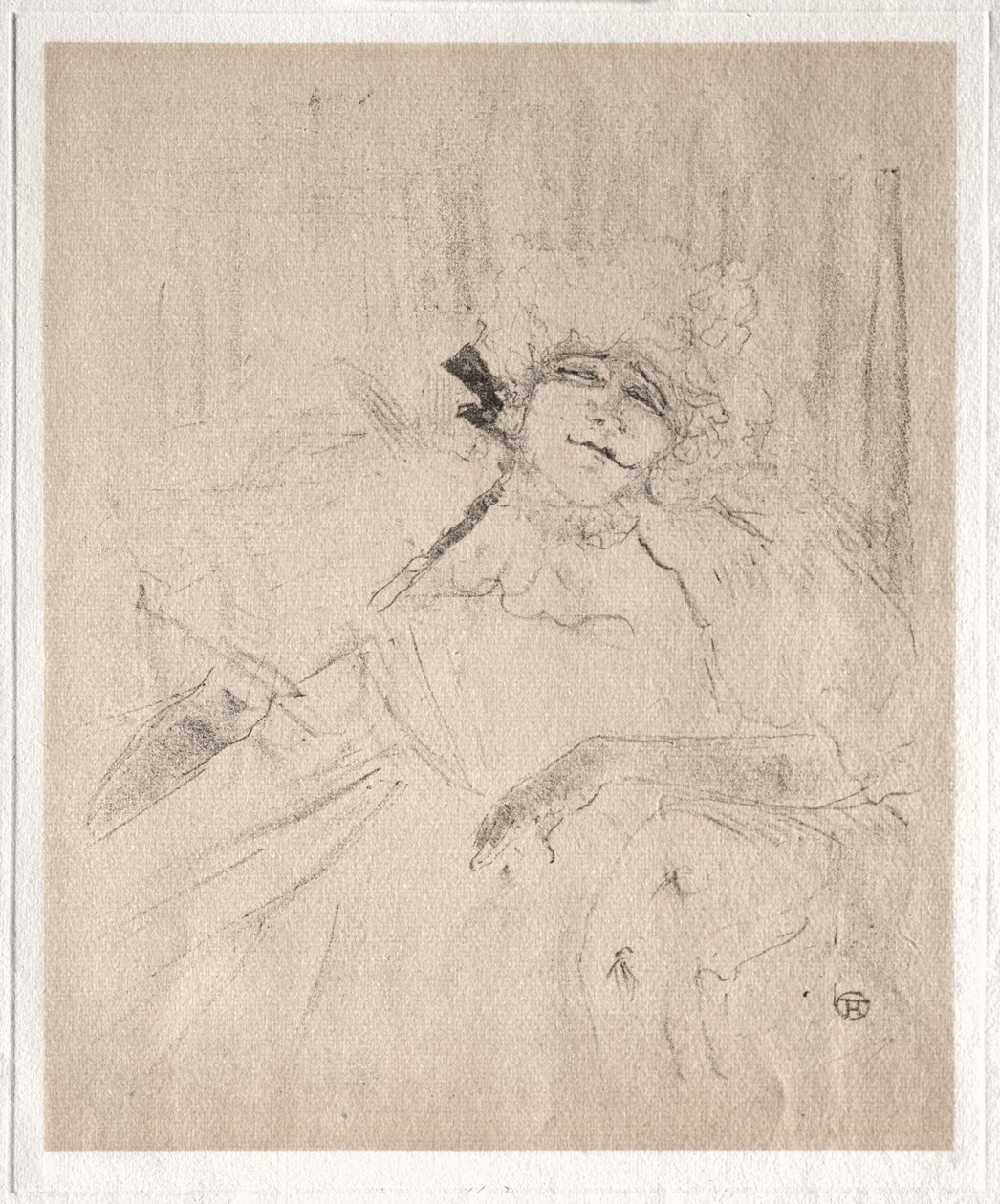 Yvette Guilbert: Gammal sång av Henri de Toulouse-Lautrec