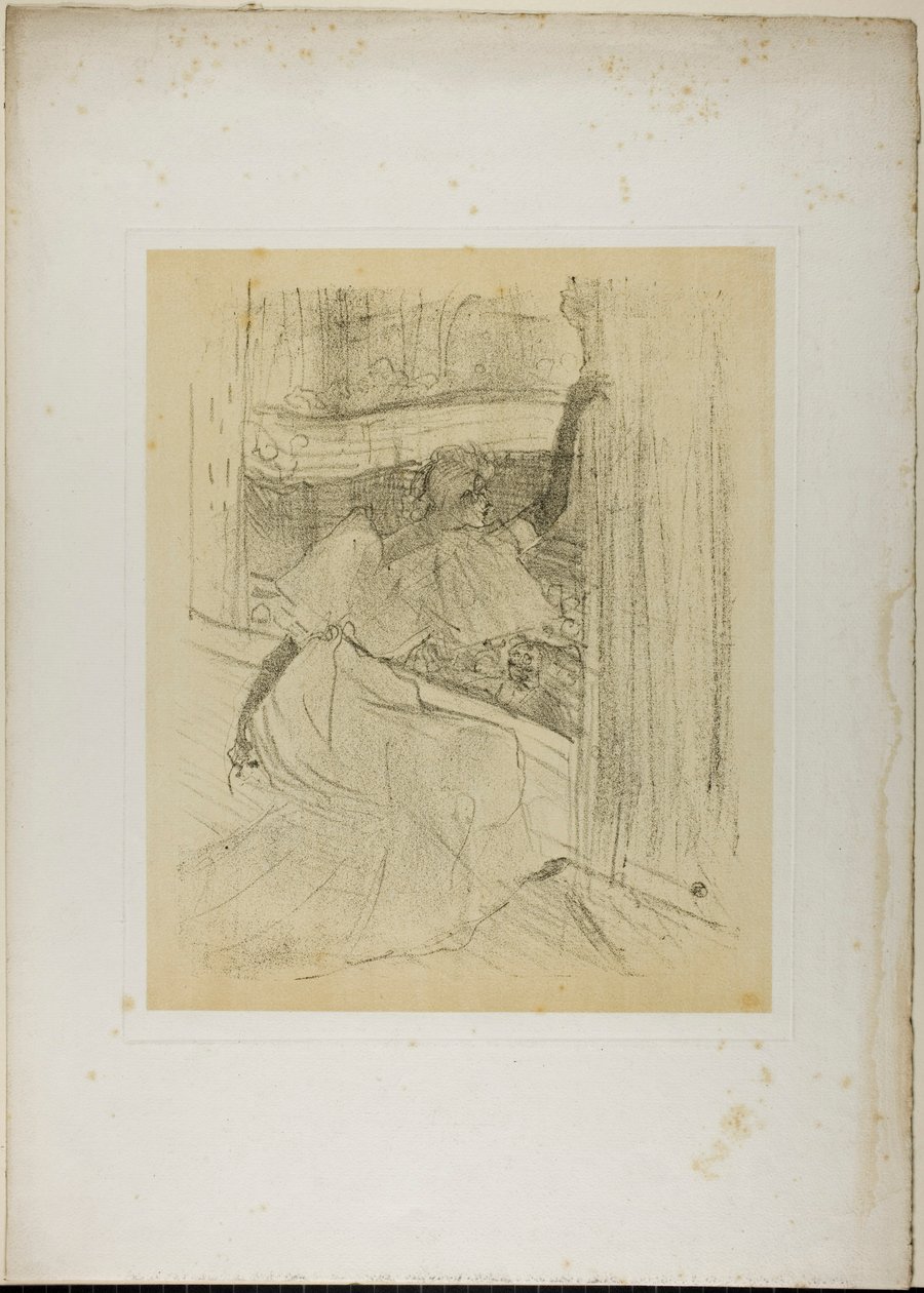 Yvette Guilbert Taking a Bow, från Yvette Guilbert av Henri de Toulouse-Lautrec