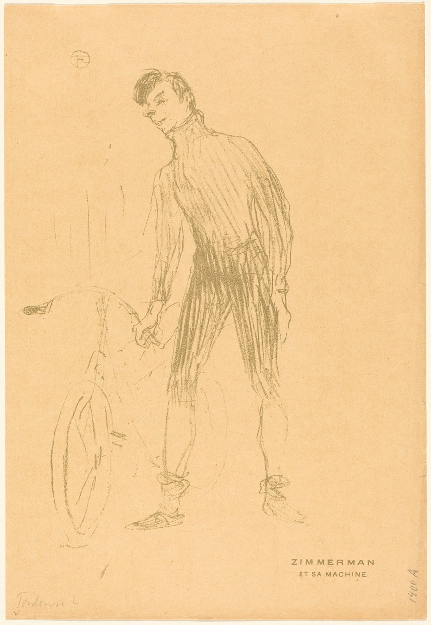Zimmerman und seine Maschine av Henri de Toulouse-Lautrec