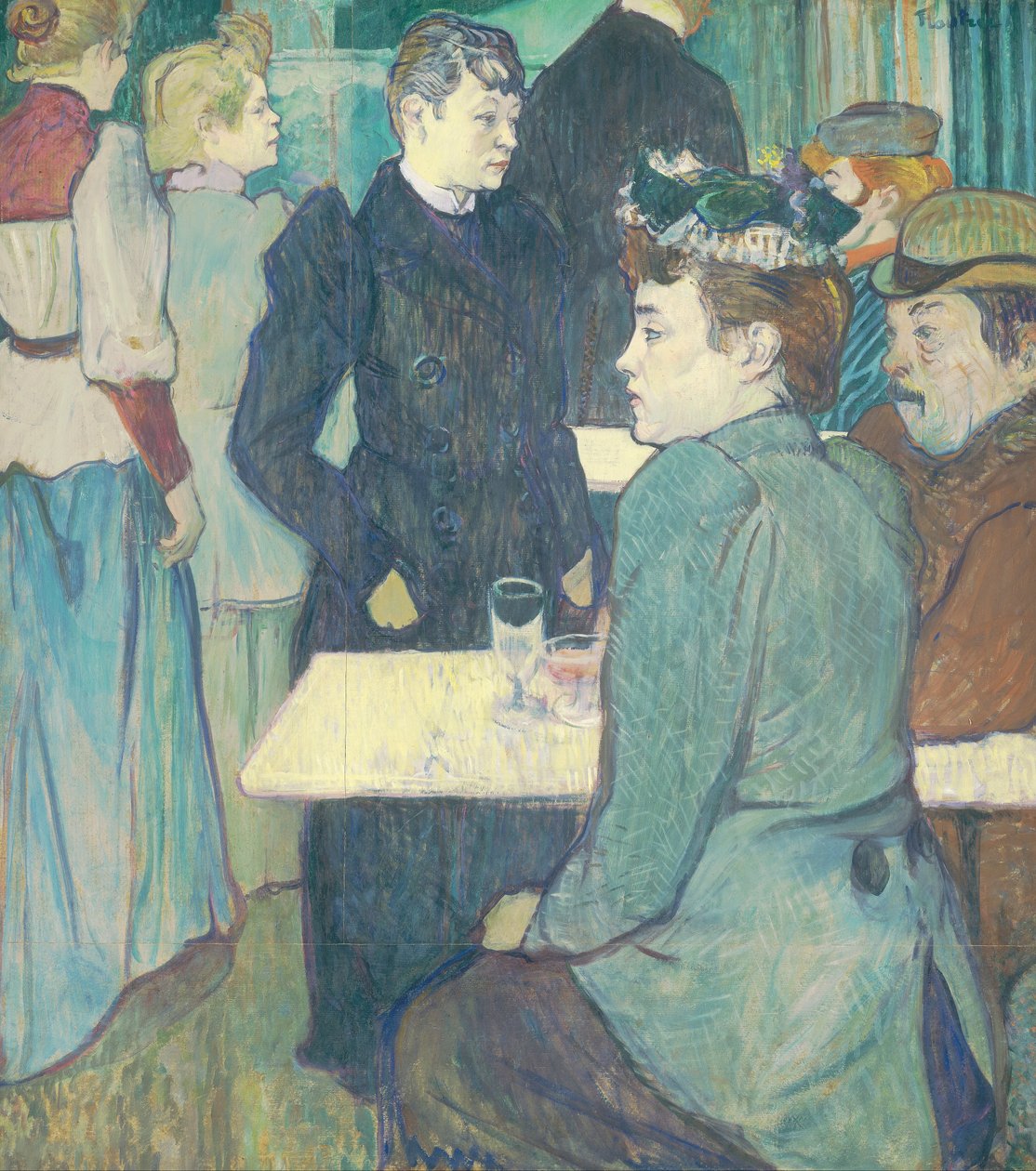 Ett hörn av Moulin de la Galette av Henri de Toulouse Lautrec