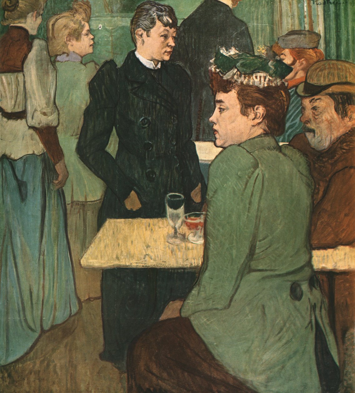 "Ett hörn av Moulin de la Galette", 1892, 1952. av Henri de Toulouse Lautrec