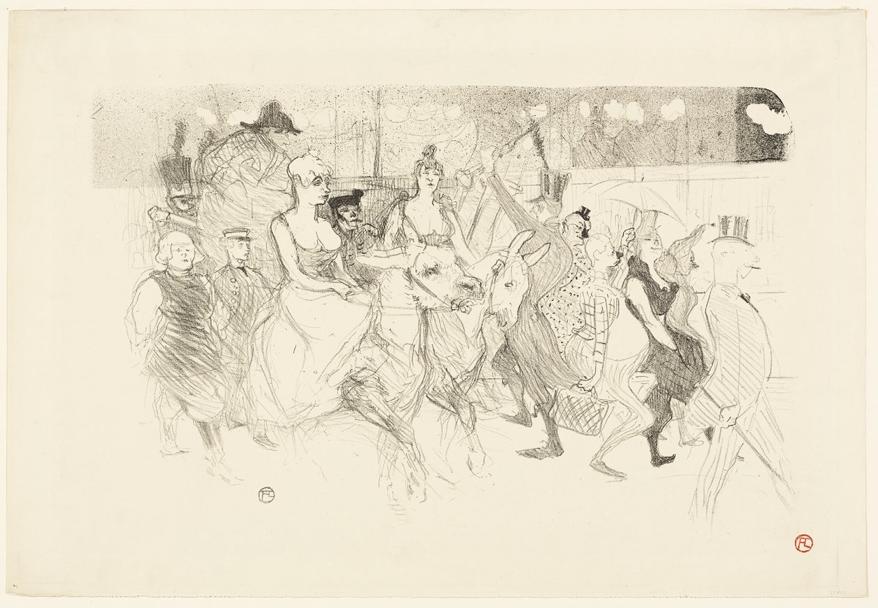 En galakväll på Moulin Rouge av Henri de Toulouse Lautrec