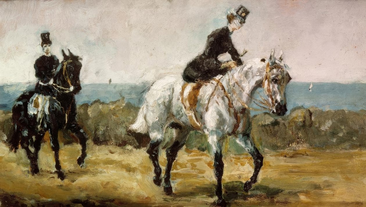 Amazon följt av hennes brudgum av Henri de Toulouse Lautrec