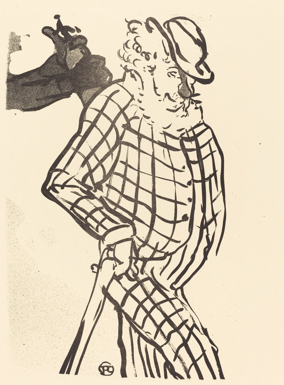 Amerikansk sångare av Henri de Toulouse Lautrec
