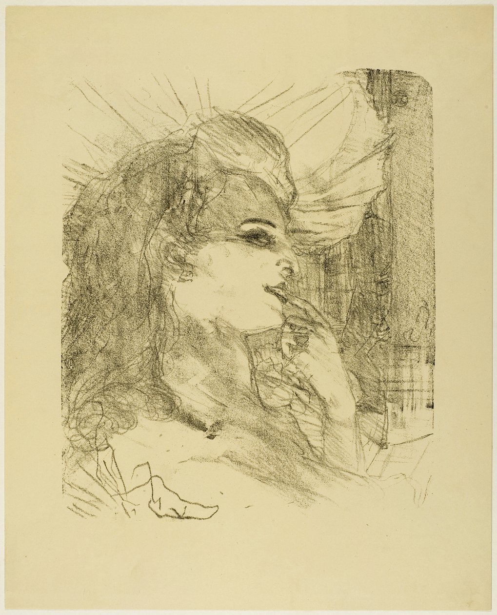 Anna Held, från Treize Lithographies av Henri de Toulouse Lautrec