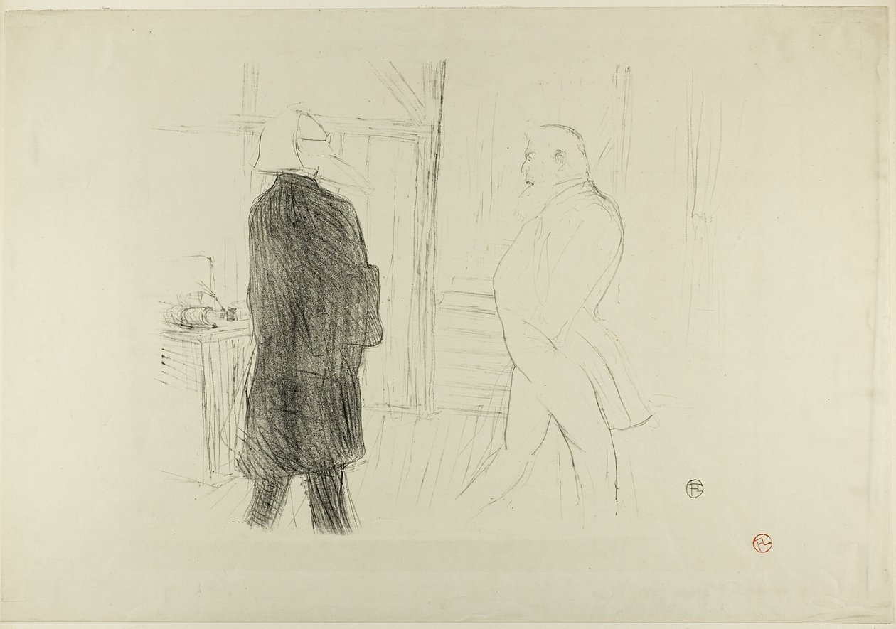 Antoine och Gémier, i A Bankruptcy av Henri de Toulouse Lautrec