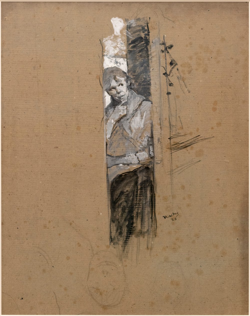 På Backstage eller Dansaren av Henri de Toulouse Lautrec