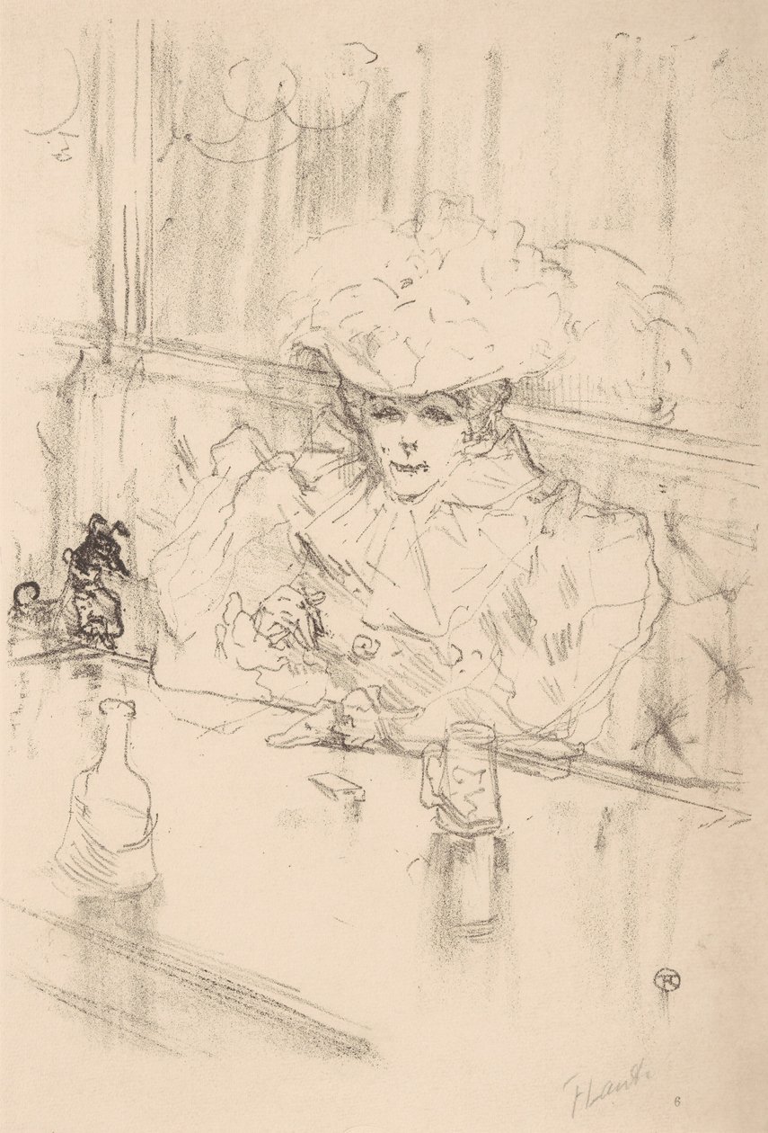 På Brasseriet Hanneton, 1898., 1898. av Henri de Toulouse Lautrec