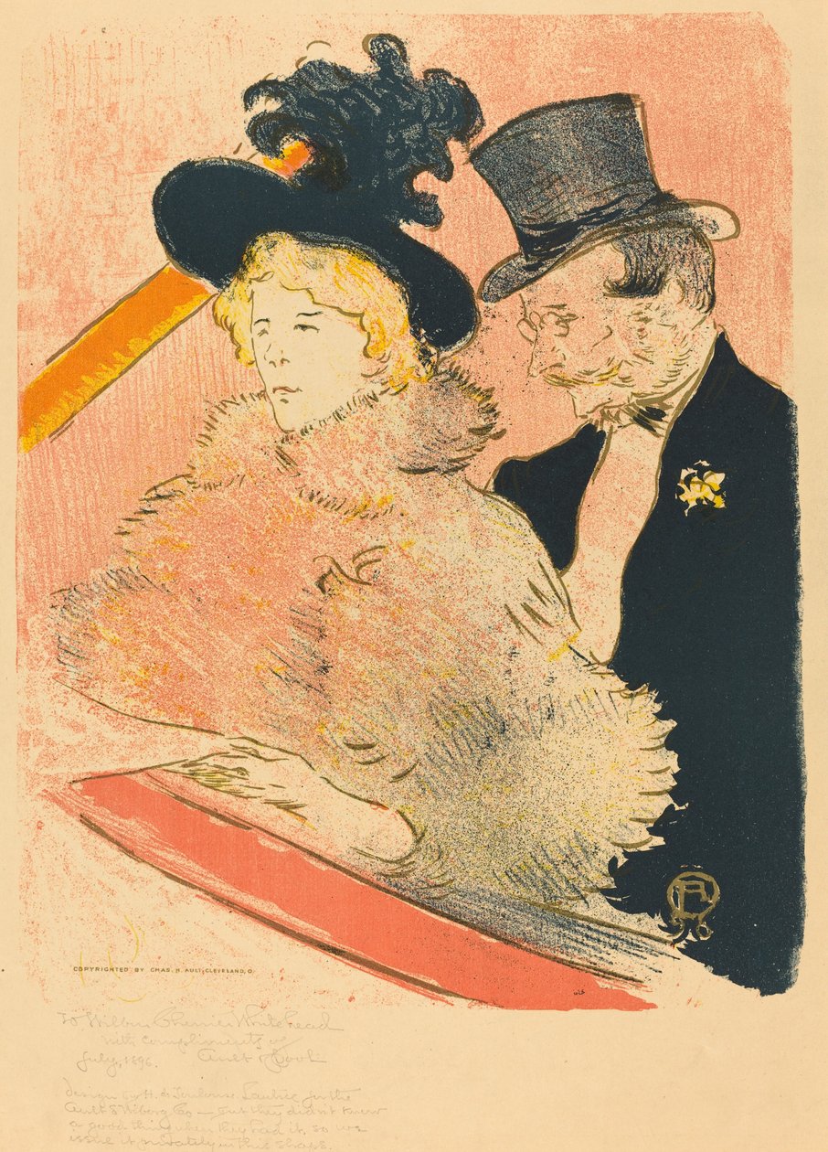 På konserten (Au concert) av Henri de Toulouse Lautrec