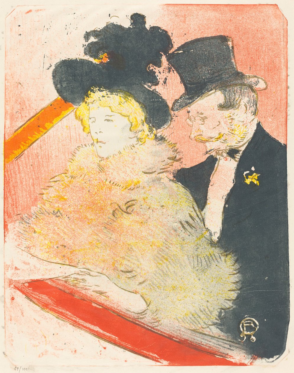 På konserten (Au concert) av Henri de Toulouse Lautrec