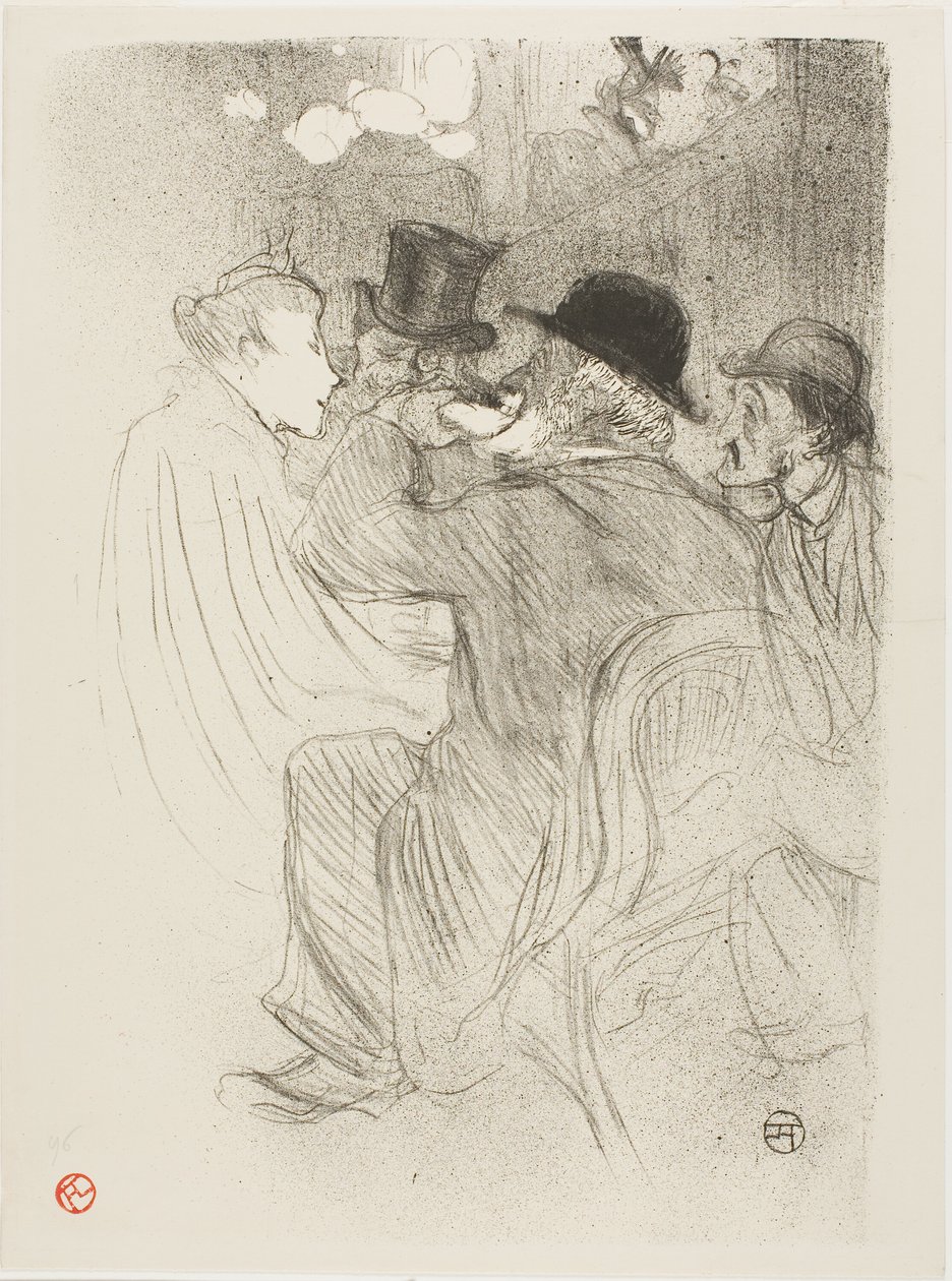 På Moulin Rouge: A Rude! En riktig oförskämd! av Henri de Toulouse Lautrec
